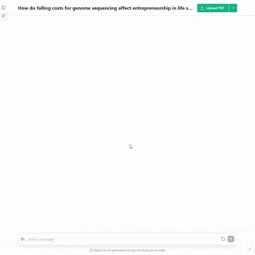 Draw citation networks for chat answers to quickly understand how sources are related to each other.