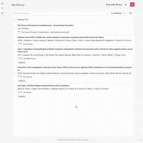 Quickly upload up to 4,000 PDFs to your library or import your previously uploaded full-text papers.