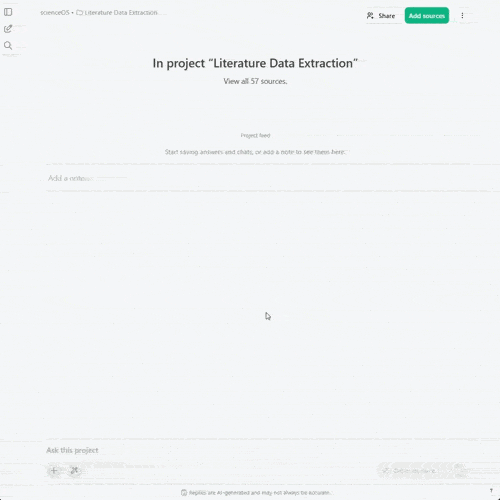 The deep research process helps apply the same extraction rules across all selected papers and turns them into one evidence table. This reduces manual work and lets you focus on interpreting results instead of extracting them.