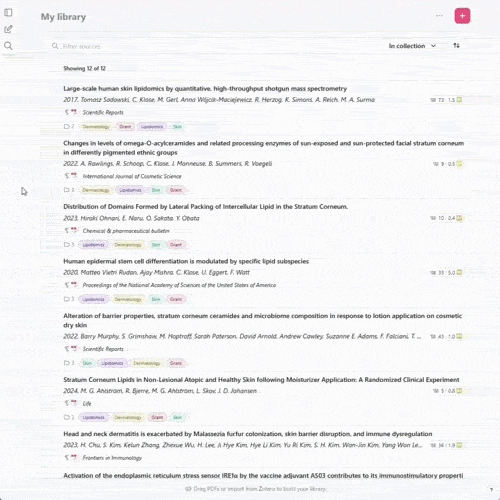 Use the branching icon in a chat to begin a new thread from this point. Interoperability is especially important when preparing manuscripts, reports, and other scholarly outputs. By enabling direct transfer of references, metadata, and documents, export features reduce manual work while supporting the long-term portability and reuse of research collections.